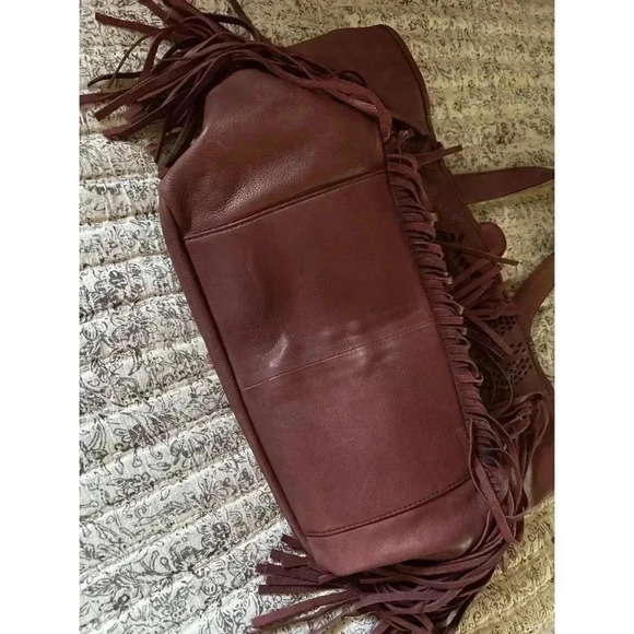 Frye Purple Fringe Shoulder Bag - Picture 5 of 8